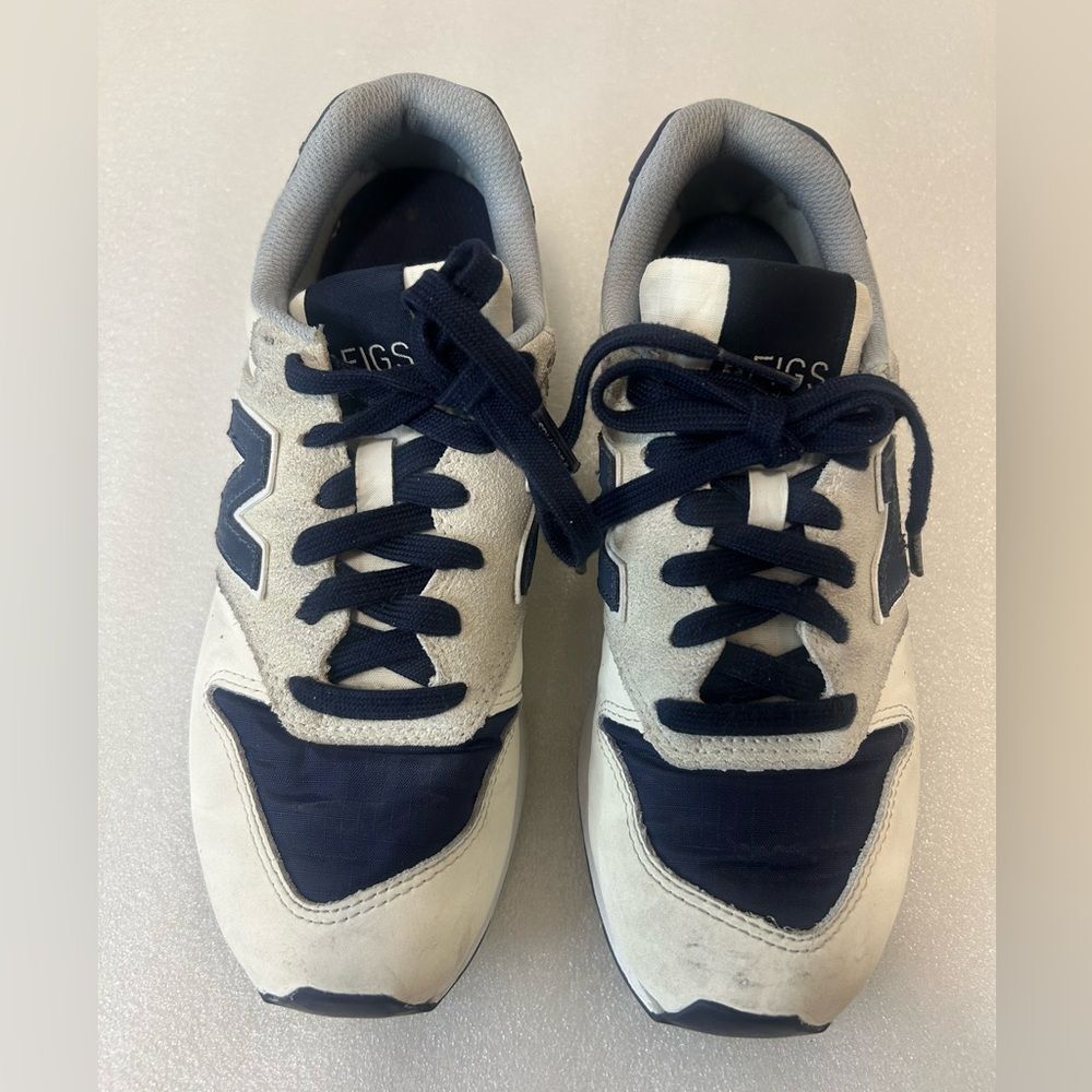FIGS New Balance Women's Sneakers - Navy and Cream
